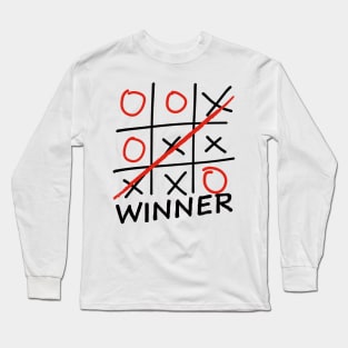 tic tac toe - winner Long Sleeve T-Shirt